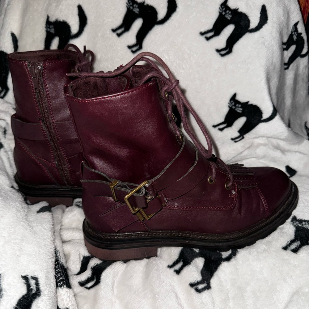 Rocket Dog Burgundy Red Boots